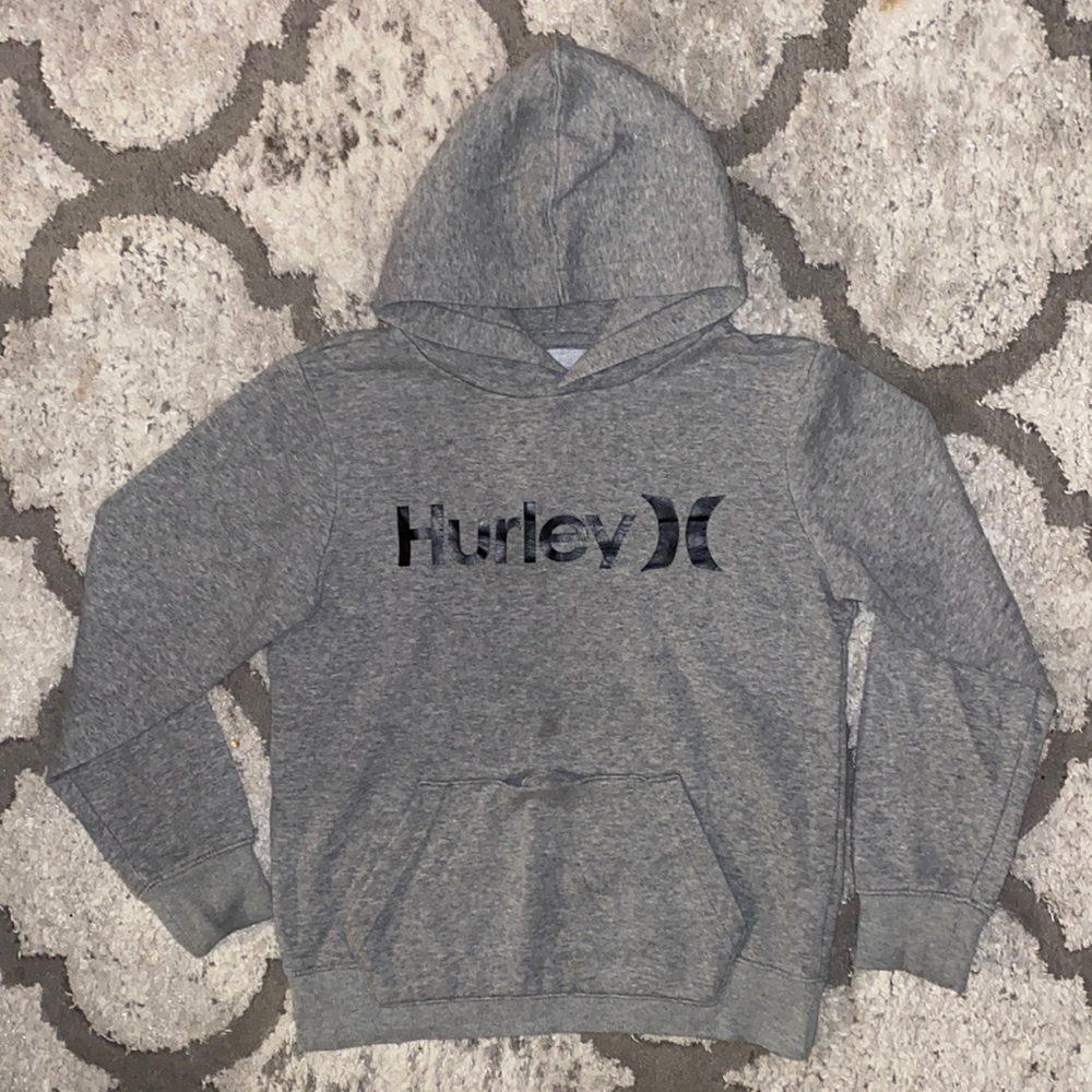 Hurley Grey/Black Hoodie Boys Size Medium